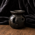 Brûleur de parfum noir en céramique